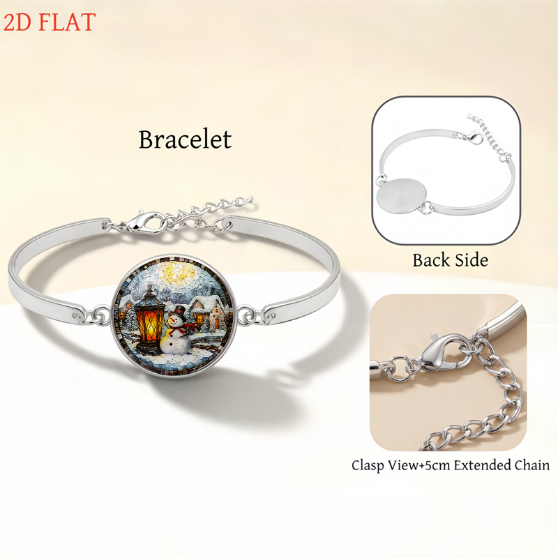 5pc Christmas Snowman & Lantern-Themed Ladies' Jewellery Set, Gift Ready
